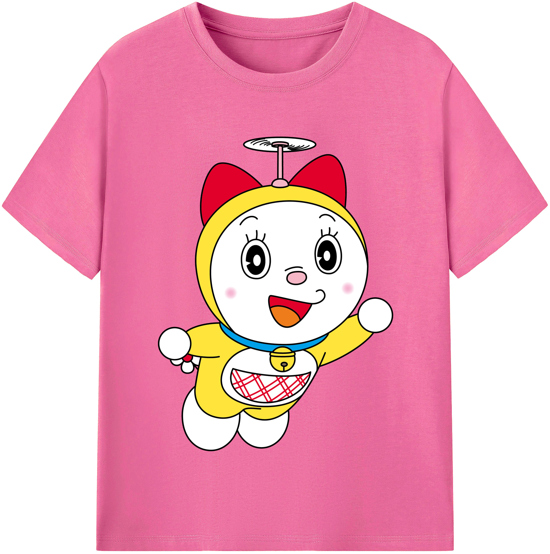 （画像用） ドラえもん ドラミ Doraemon Dorami レディースカジュアルプリントTシャツ（綿100％）